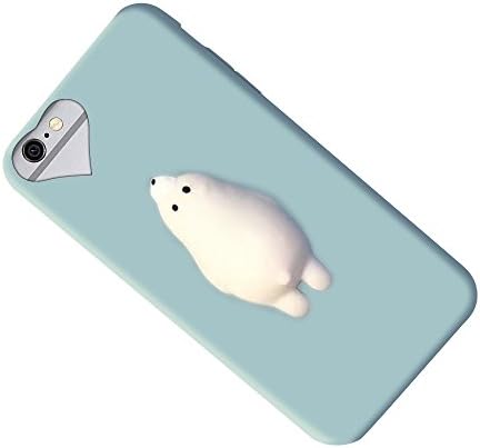 Squishy Cat iPhone 6/6s/6 Plus /7/7 Plus Case, 3D Cute Soft Silicone Cartoon Squishy Cute Cat Healing Stress Reduce Relieve Ball Phone Cover (H iPhone7 Plus)
