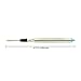 MONTEVERDE Soft Roll Ballpoint Refill for Lamy Ballpoint Pens, Blue, 2 Pack (L132BU)