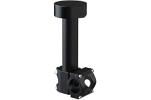 Mini Mount for RV Yacht Ladder Roof Rack - Adjustable Angle Aluminum Alloy Mounting Bracket Compatible with 0.8 to 1.17 Inch 