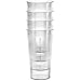 Kryllic Clear Plastic Drinking Glasses Set of 16 Clear Cups - 20 OZ Reusable Dishwasher Safe Tumbler Cups for Kitchen, Outdoor Party