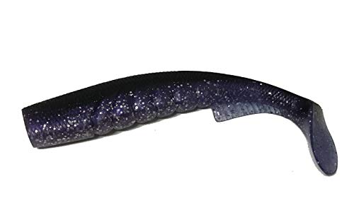 EliasVFishing Extreme Swim Shad Angelköder, gestreift, Barsch, weich, 14 cm, 2 Packungen à 4 Stück