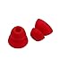 ALXCD Ear Tip for Tour2 Beats Tour Earphone, 8 Pair SML & Double Flange Durable Soft Silicone Replacement Ear Bud Eartip, Fit for Beats Tour Tour 2 Earphone [8 Pair] (Red)