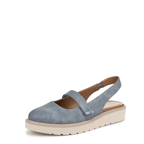 Naturalizer Womens Edison Mary Jane Flat Mid Blue 9 M