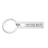 Ms.Clover Hand Stamped Boyfriend Keychain, Wherever