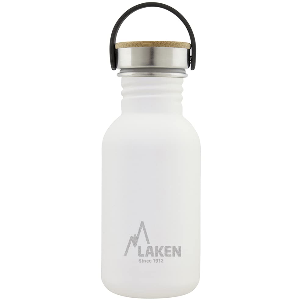 Laken Unisex - Adult Heavy Duty Stainless Steel Bottle 0.5 L White 0.5