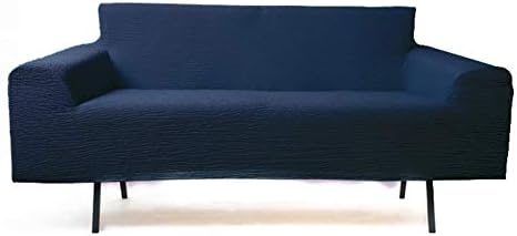 GWW Stretch Sofa slipcover,Solid Sofa Cover,Sure fit Cushion Couch for Leather Sofa Chair,1-Piece Furniture Protector for Pets-J Two Seats