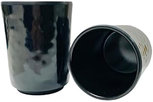 2pc 10 oz 300 ml Black Tea Cup Japanese Tea Cups - Dishwasher-Safe, BPA-Free, Melamine Plastic Tea Cups, for Matcha Or Green 