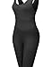 Made by Emma Solid Sleeveless Scoop Neck Bodycon Jumpsuit Bodysuit Black S