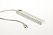 Digital Energy 6-Outlet Surge Protector Power Strip with 8-Ft Long Extension Cord, White, ETL Listed/UL Standard