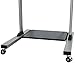 VIVO Mobile Height Adjustable Table, Stand Up Desk with Storage, Computer Workstation Rolling Presentation Cart, CART-V02D