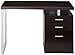 Coaster Home Furnishings Brennan Modern Contemporary Home Office 3-Drawer Writing Desk with Drawers Computer Desk Study Table File Cabinet Storage Silver Metal Frame Cappuccino Brown 800519