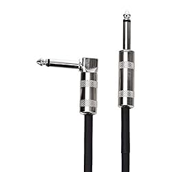Amazon Basics 1/4 Inch Right-Angle Instrument Cable
