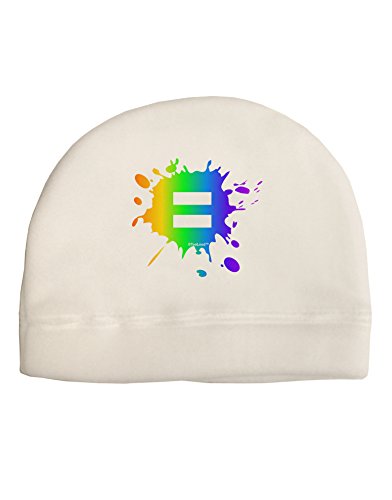 TooLoud Equal Rainbow Paint Splatter Child Fleece Beanie Cap Hat