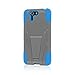 Asus PadFone X Case, MPERO IMPACT X Series Dual Layered Tough Durable Shock Absorbing Silicone Polycarbonate Hybrid Kickstand Case for PadFone X [Perfect Fit & Precise Port Cut Outs] - Blue/Gray