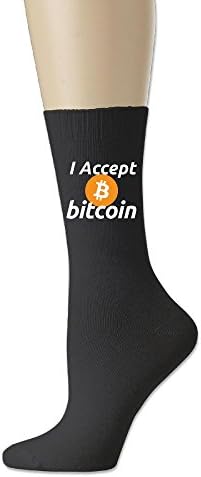 I Accept Bitcoins - Men Women Casual Socks Athletic Soccer Socks 78% Cotton / 20% Nylon / 2% Spandex