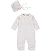 Baptism Outfits for Boys with Bonnet Hat - Christening Outfits for Boys Cross Detail - Baby Boy Baptism Outfit