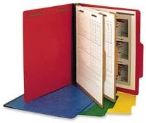 Folders, 2 Dividers/6 Fasteners, Legal, 15/BX, Green, Sold as 1 Box, 15 Each per Box