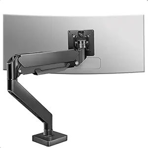 HILLPORT 43 Ultrawide Monitor Arm Single Heavy Duty Desk Mount Computer Monitor Stand for 17 to 46 inch Adjustable Gas Spring Monitor, Screen up to 30lbs with VESA 75x75mm or 100x100mm M7B