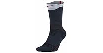 Nike Men's Elite Versatility Basketball Socks - Dark Obsidian/ University Red