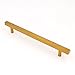goldenwarm 5Pack Gold Cabinet Pulls Knobs Brass Pulls for Cabinets - LS1212GD192 Gold Cabinet Hardware 7-1/2in Hole Centers 10in Overall Length Brushed Brass Drawer Pulls
