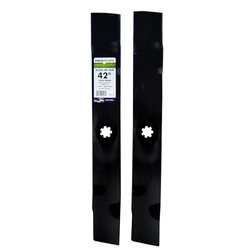 Maxpower 561811B 2 Set of 3-N-1 Blades for Many 42 in. Cut John Deere Mowers, R…