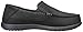 crocs Men's Santa Cruz 2 Luxe Leather M Slip-On Loafer, Black/Black, 11 M US