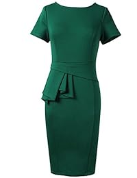 VFSHOW - Vestido elegante para mujer, estilo peplum