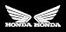 Honda Wing (set of 2) decal sticker, White
