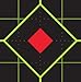 Splatterburst Targets - 12 x 12 inch Sight in Stick & Splatter Self Adhesive Shooting Targets - Shots Burst Bright Fluorescent Yellow - Great for All Firearms, Airsoft & Pellet Guns - Made in USA