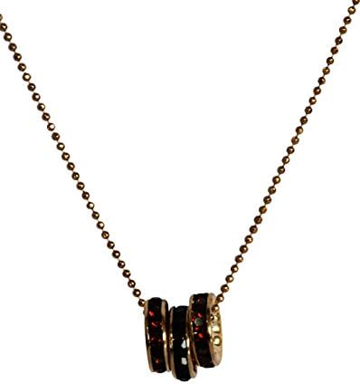 Nice Coky Accesorios Women's Military Chain Rondels Crystal Necklace made of goldfilled. Women's Necklace made by Coky Accesorios and sold by Wuelto. A perfect gift idea for her.