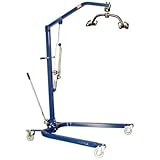 Blue Powder-Coated Hydraulic Lift with Optional Sling Sling: Large size included