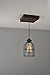 West Ninth Vintage Flushed Wood Pendant Farmhouse Fixture | w/ Metal Cage Light