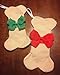 MWPlanet LLC Holiday Deal Dog Christmas Stocking Bone RED