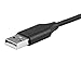 Monoprice USB Type C to USB-A 2.0 Cable - 0.5 Feet - Black, 480Mbps, 2.4A, Braided - Palette Series