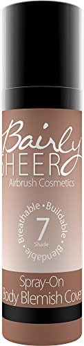 Bairly Sheer High Intensity Body Blemish & Tattoo Cover, Shade 7