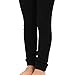 TeeHee Socks Little Girls Fleece Leggings 3 Pairs Heathered Grey Black Navy Blue Comfy Footless Tights (6-8 Years, Grey_Navy_Black)