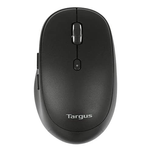 Targus Midsize Comfort Multi-Device Wireless Mouse, Bluetooth & 2.4GHz, Antimicrobial, Adjustable DPI, Connect 3 Devices, PC/Mac