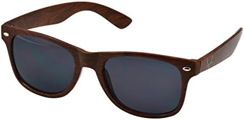 OX Legacy Sunglasses, Plastic Imitation Wood Design, 55mm Wayfarer