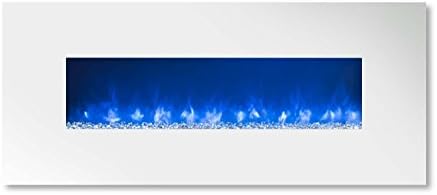 Modern Flames 45" CLx2 Electric Fireplace with Flat White Steel Front