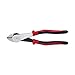 Klein Tools J248-8 Pliers, Made in USA, Diagonal Cutting Pliers with Angled Head, Short Jaws, High-Leverage Design, 8-Inch