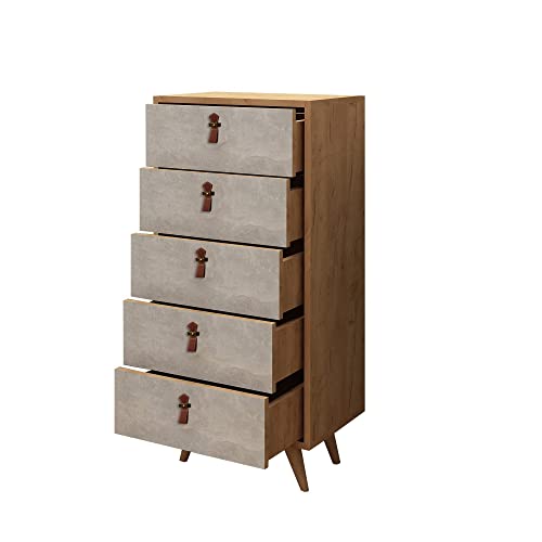 WELL HOME MOBILIARIO & DECORACIÓN kommode, Braun/weiß, 50x103x40