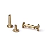 3/4 in. Antique Brass Aluminum Chicago Screws/Screw Posts (Qty 100 sets)