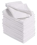 HomeLabels Kitchen 12 Pack Flour-Sack Towels, 100% Pure Rung Spin Cotton, Hand Towels, Multi-Purpose, Highly Absorbent