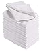 HomeLabels Kitchen 12 Pack Flour-Sack Towels, 100% Pure Rung Spin Cotton, Hand Towels, Multi-Purpose, Highly Absorbent