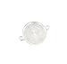 20 Deannassupplyshop Connector Circle Pendant Trays - Silver Color - 1 Inch - 25mm - Pendant Blanks Cameo Bezel Settings Photo Jewelry - Custom Jewelry Making - 1