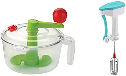 Nestwell ABS Sarangware Power-free Hand Blender with Atta/Dough Maker (Multicolour)