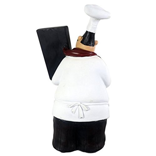 KiaoTime 98915HB Italian Chef Figurines Kitchen Decor with Chef