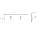 HOMEIDEAS Self Adhesive Hook Key Rack SUS304 Stainless Steel Double-Hook Rail Garage Storage Organizer Stick On Sticky Bathroom Kitchen Towel Hanger,Brushed Finish