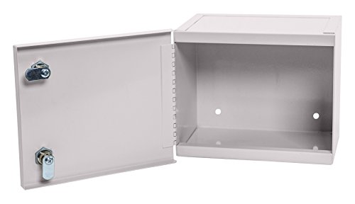 Lakeside LNC-4 Narcotics Cabinet; Single Door, Double Locks, No Shelves, Beige, 8.75"L X 6"D X 7.25"H