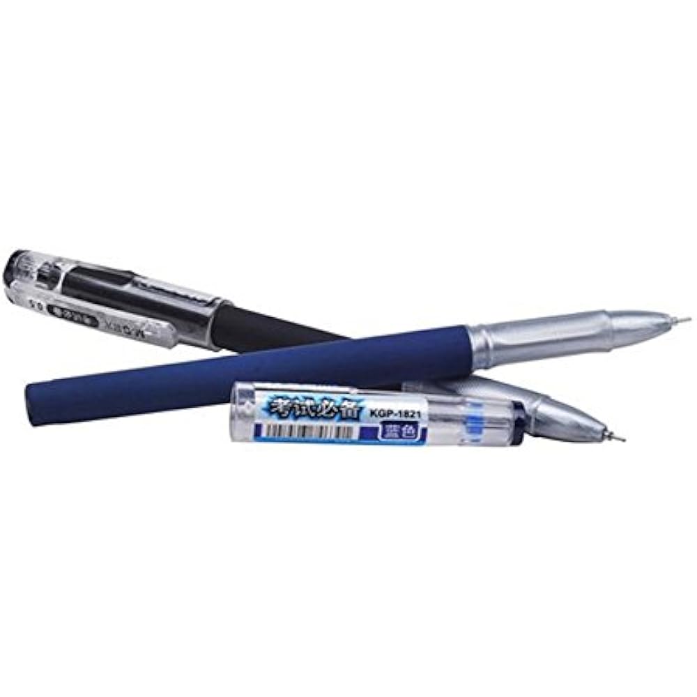 M&G Fine Point Gel Pens,0.5mm,Black,Blue Ink Pen,Box Of 12 (KGP1821